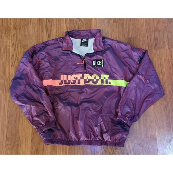 Vintage Y2K Nike Sportswear Windbreaker Top Women XS Purple Half Zip DA2328-597 - Picture 9 of 14